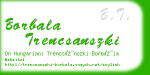 borbala trencsanszki business card